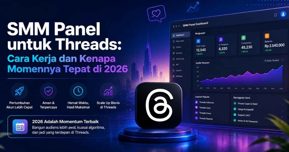 smm panel untuk threads supaya dapat membantu akun anda menjadi lebih baik